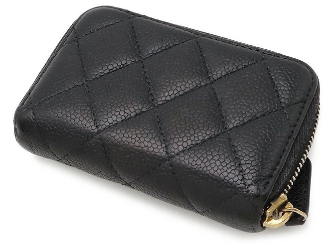 Monedero Chanel Caviar Skin Negro - vista 2
