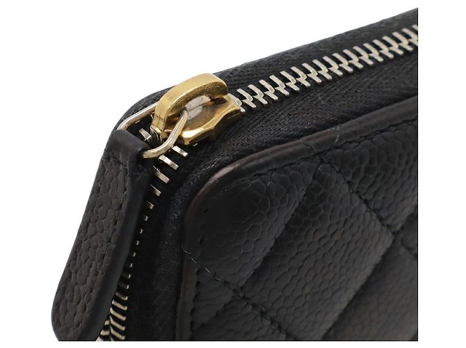 Monedero Chanel Caviar Skin Negro - vista 4