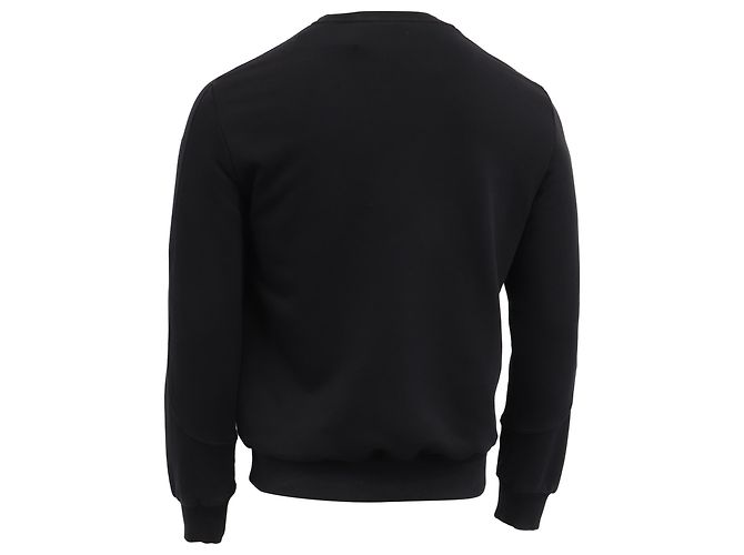 Ermenegildo Zegna Rundhalspullover aus schwarzer Baumwolle - Ansicht 4