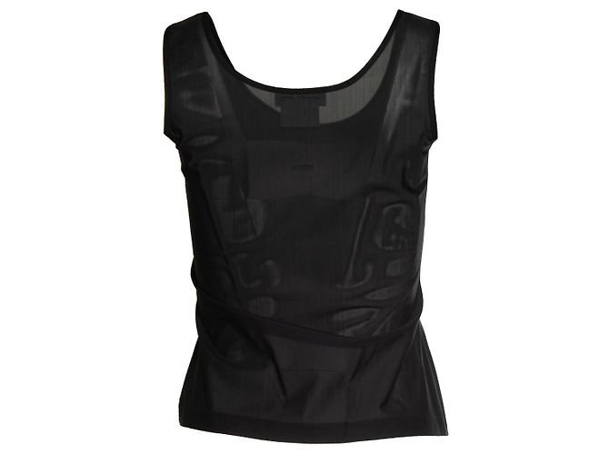 Thierry Mugler Mugler, Top trasparente nero - vista 2