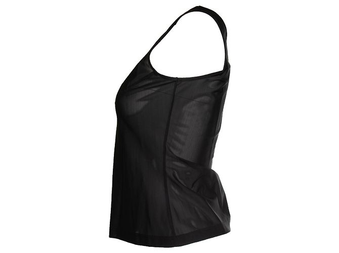 Thierry Mugler Mugler, Top trasparente nero - vista 3