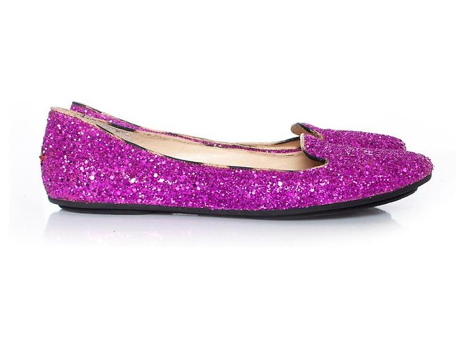 Roberto Cavalli, Mocassini glitterati Rosa - vista 4