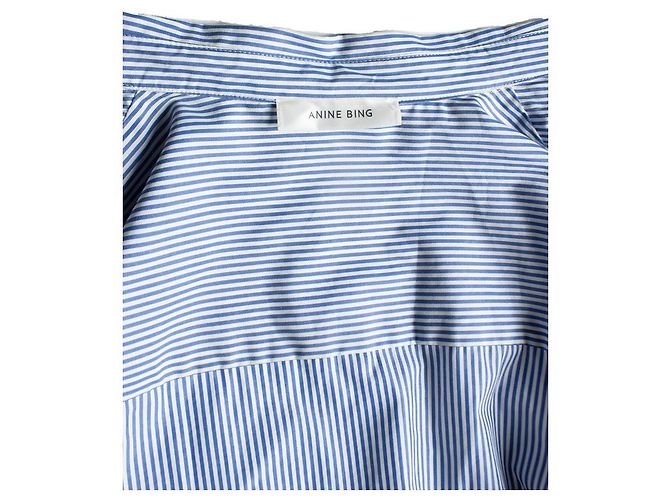Anine bing, striped shirt in blue and white Multiple colors - view 7