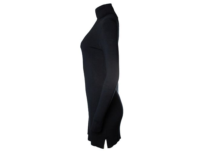 Equipment, Strickkleid mit Rollkragen in Blau - Ansicht 2