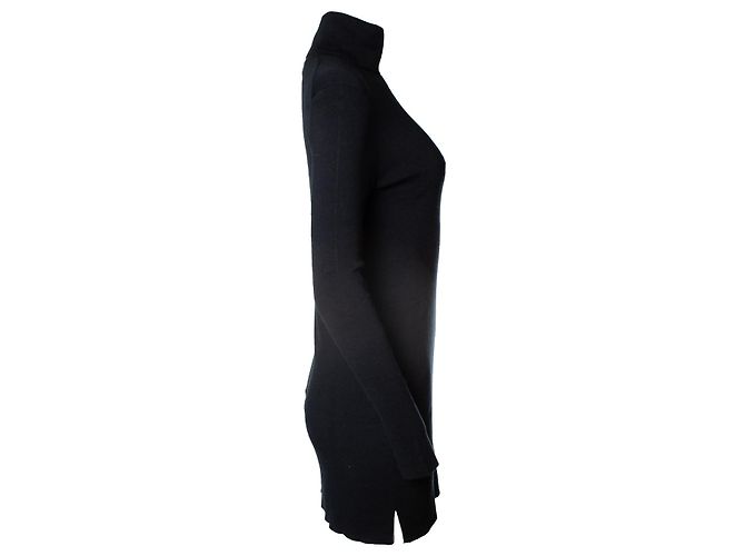 Equipment, Strickkleid mit Rollkragen in Blau - Ansicht 4
