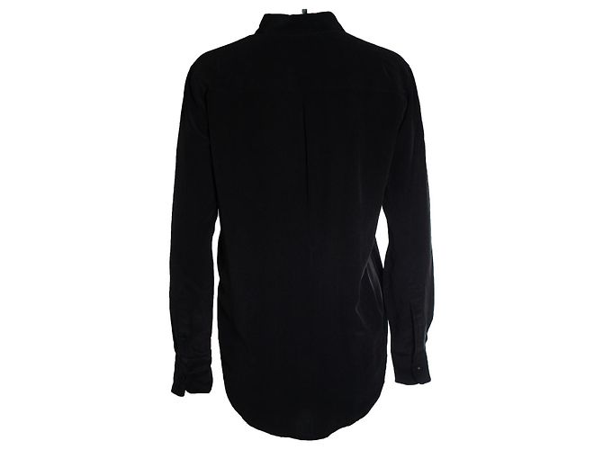 Anine Bing, camicia nera con tasche Nero - vista 3