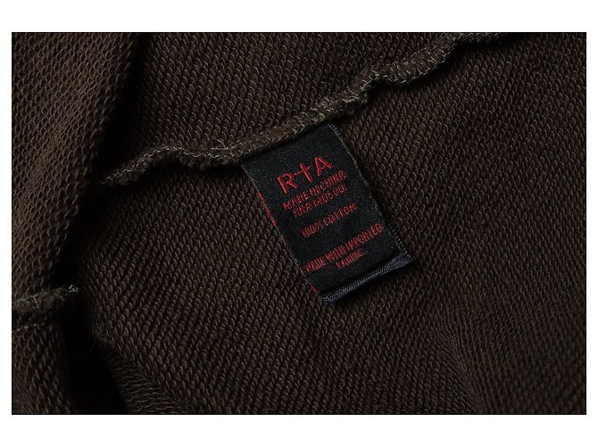 RTA, Vestido sudadera con capucha en caqui Verde - vista 5