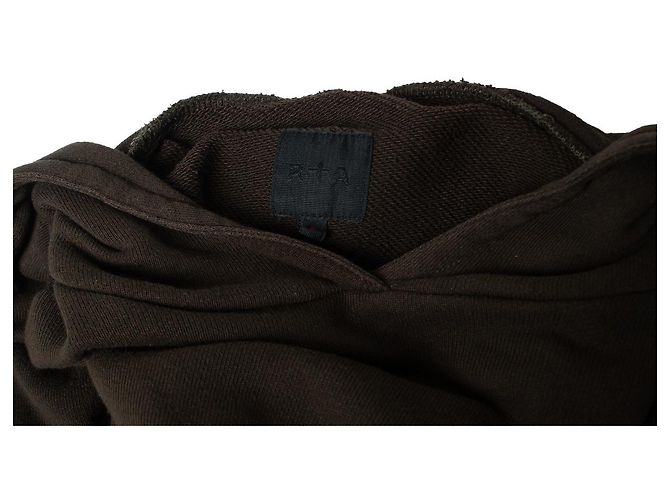RTA, Vestido sudadera con capucha en caqui Verde - vista 6