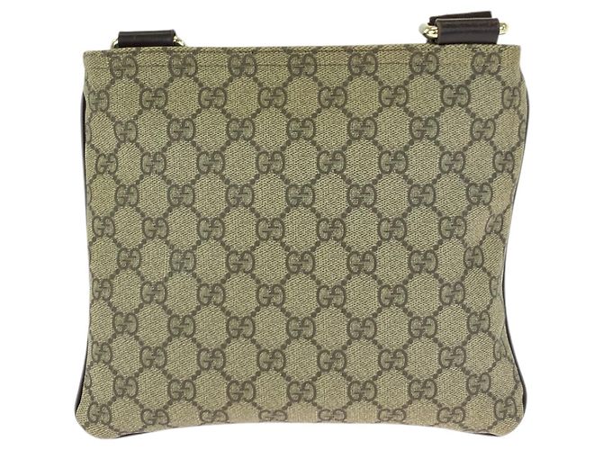 Borsa a tracolla Gucci GG Supreme Canvas Marrone Beige - vista 2