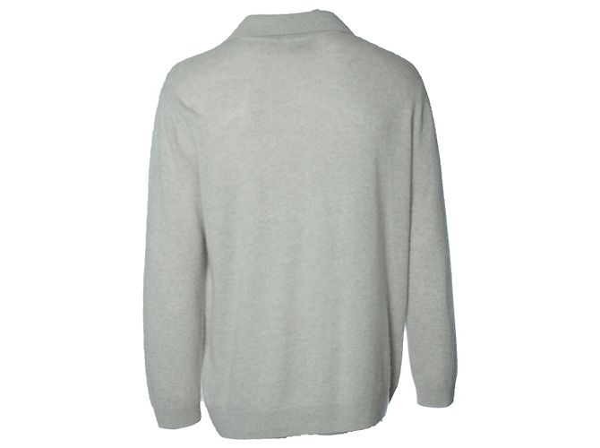 Autre Marque Le Kasha, polo in cashmere grigio a maniche lunghe Marrone Beige - vista 2
