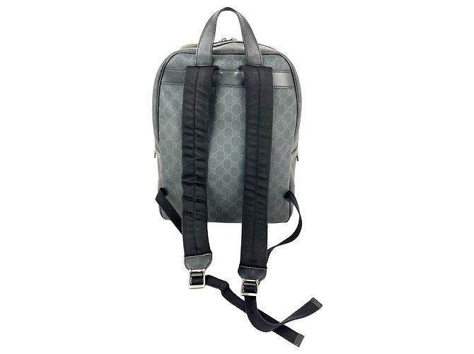 Gucci GG Supreme Medium Day Rucksack Grau Schwarz - Ansicht 2