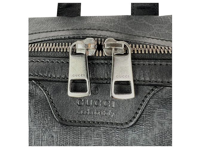 Gucci GG Supreme Medium Day Rucksack Grau Schwarz - Ansicht 9