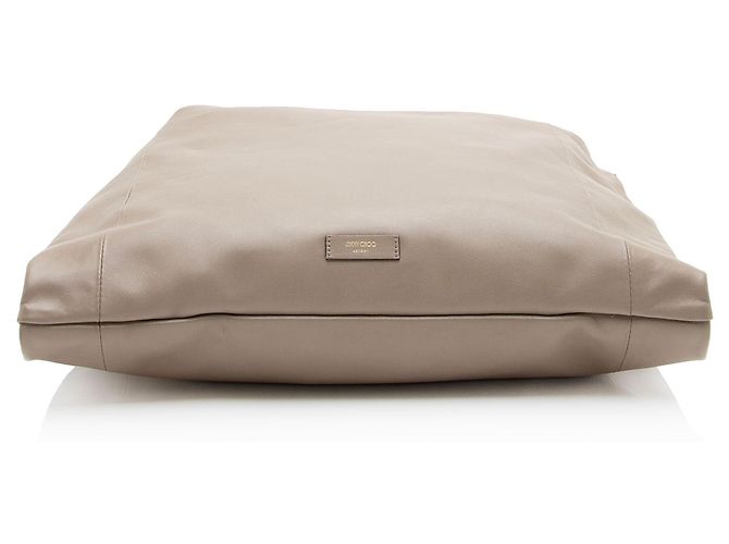 Jimmy Choo Ana Hobo aus Leder Braun Beige - Ansicht 4