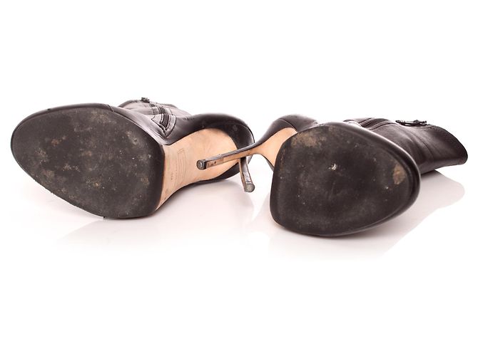 Dsquared2, Knöchelstiefel aus weichem Stretch-Leder in Schwarz. - Ansicht 7