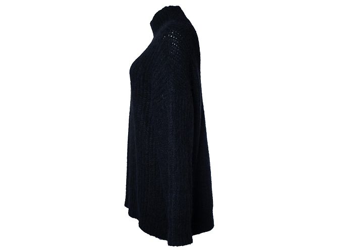 Apc A.P.C., maglione a collo alto a coste nero - vista 4