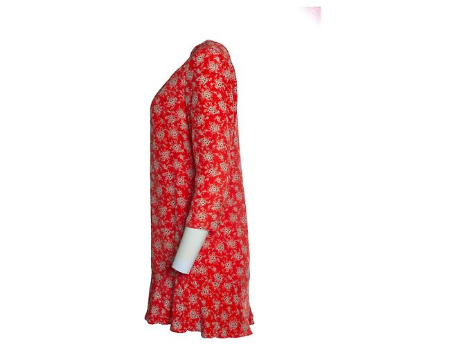 SéZane Sezane, Kleid mit Blumenprint Rot - Ansicht 3