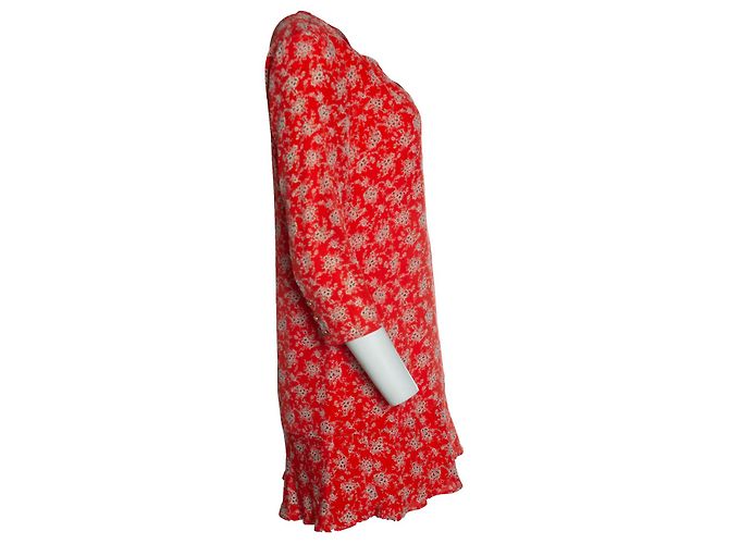 SéZane Sezane, Kleid mit Blumenprint Rot - Ansicht 4