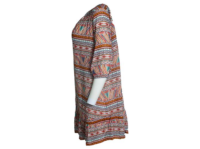 Ba&sh, Kleid poppy multi mit Ethno-Print Mehrfarben - Ansicht 4