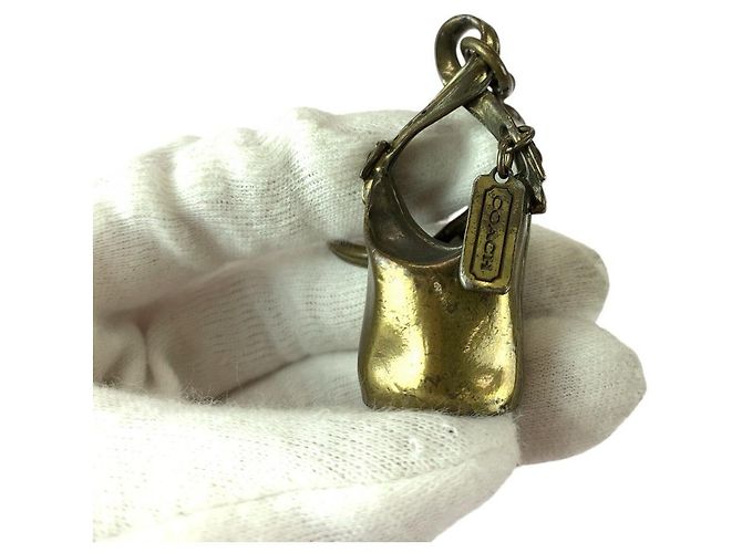 Portachiavi e charm per borsa in ottone Coach - vue 5