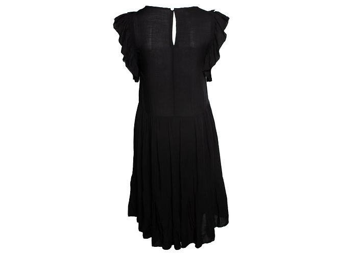 Zadig & Voltaire, Ärmelloses schwarzes Kleid mit Rüschen - Ansicht 2