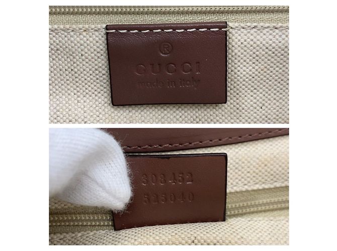 Borsa a tracolla Gucci Sukey in tela GG e pelle Marrone - vista 3