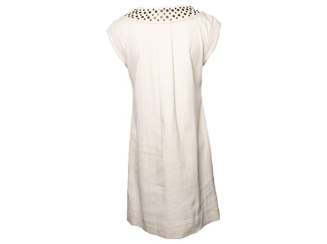 Diane Von Furstenberg Diane von fustenberg, Vestido beige sin mangas - vista 2