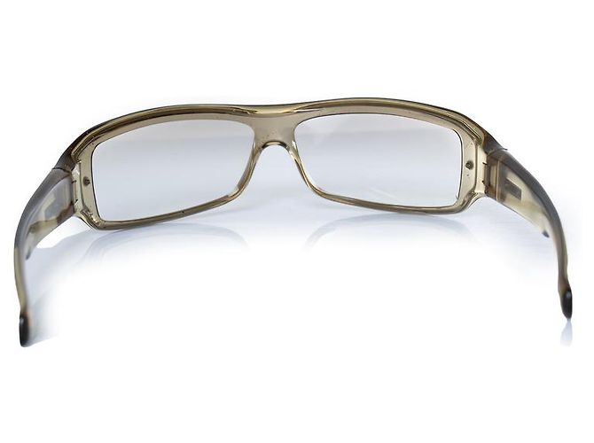 Gucci, occhiali da sole vintage shield Oliver green Verde - vista 4