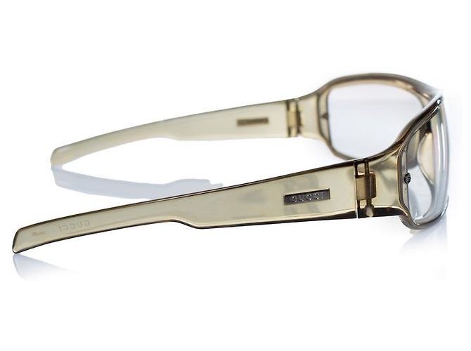 Gucci, occhiali da sole vintage shield Oliver green Verde - vista 5