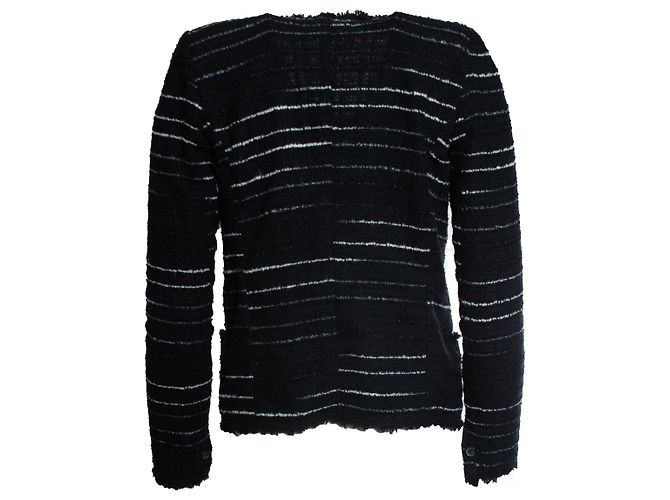 Isabel Marant Etoile, blazer a righe nero - vista 3