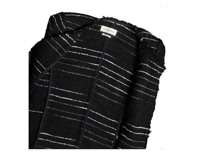 Isabel Marant Etoile, blazer a righe nero - vista 5