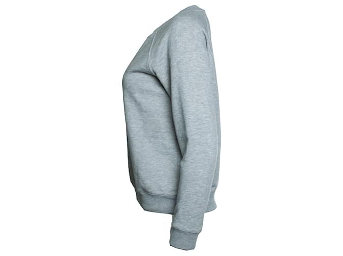 Apc A.P.C., Crewneck-Pullover in Grau mit PARIS-Aufdruck - Ansicht 2