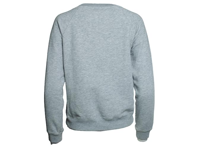 Apc A.P.C., Crewneck-Pullover in Grau mit PARIS-Aufdruck - Ansicht 3