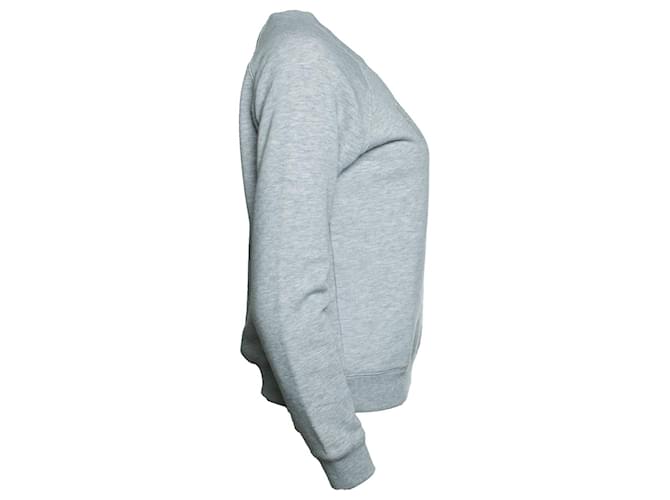 Apc A.P.C., Crewneck-Pullover in Grau mit PARIS-Aufdruck - Ansicht 4