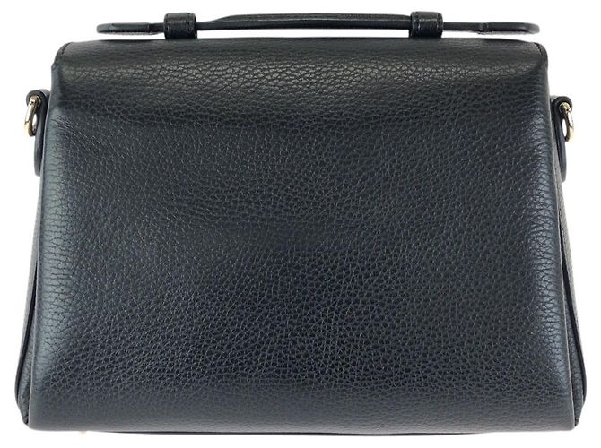 Borsa 2way in pelle con Interlocking G Gucci Nero - vista 2