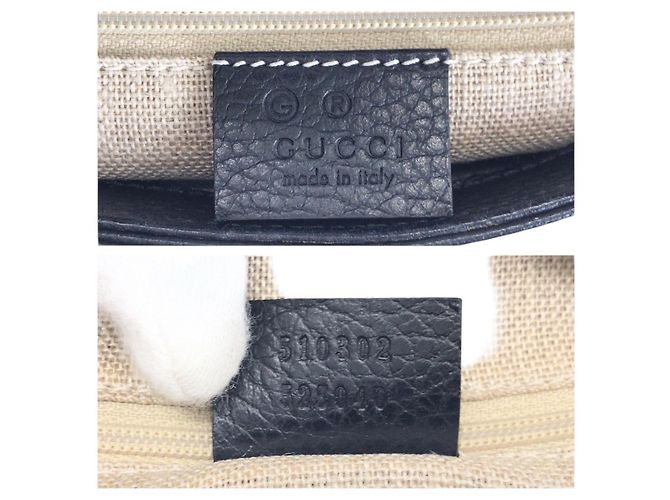 Borsa 2way in pelle con Interlocking G Gucci Nero - vista 4