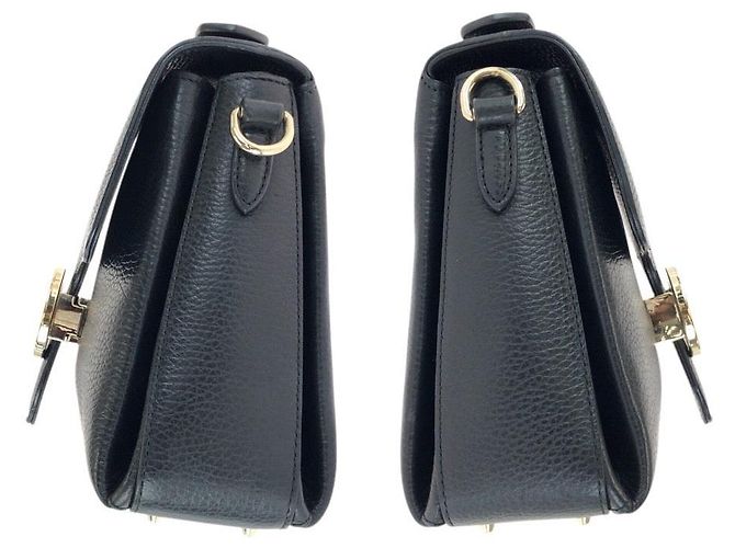 Borsa 2way in pelle con Interlocking G Gucci Nero - vista 8