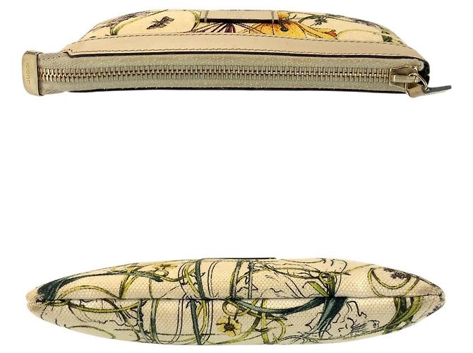 Pochette Gucci Flora Canvas Marrone Beige - vista 10