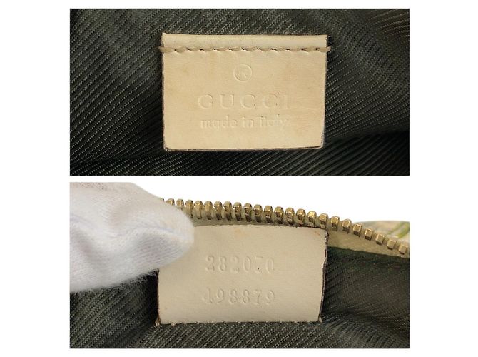 Pochette Gucci Flora Canvas Marrone Beige - vista 3