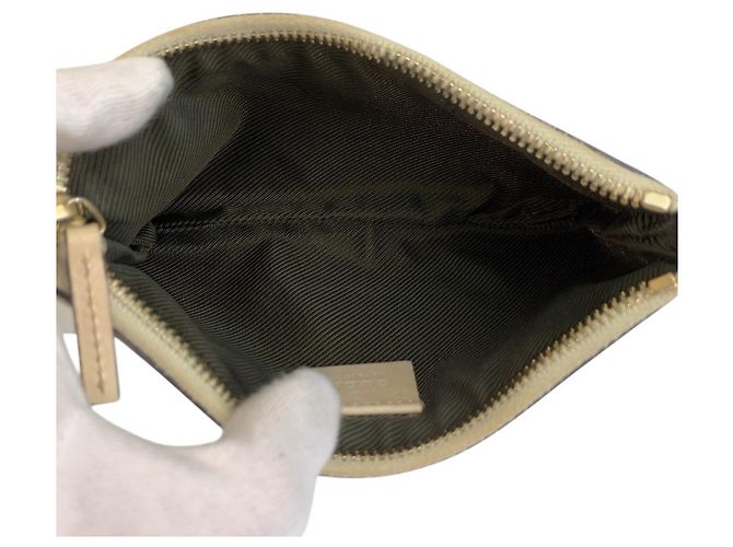 Pochette Gucci Flora Canvas Marrone Beige - vista 9