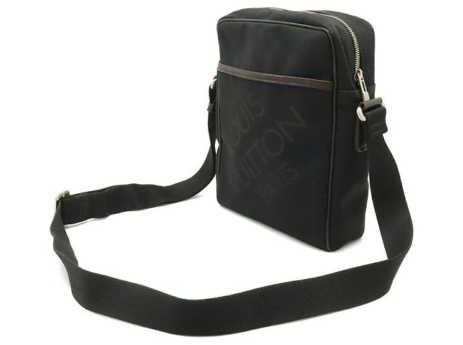 Borsa a tracolla Louis Vuitton in tela Damier Geant Nero - vista 2