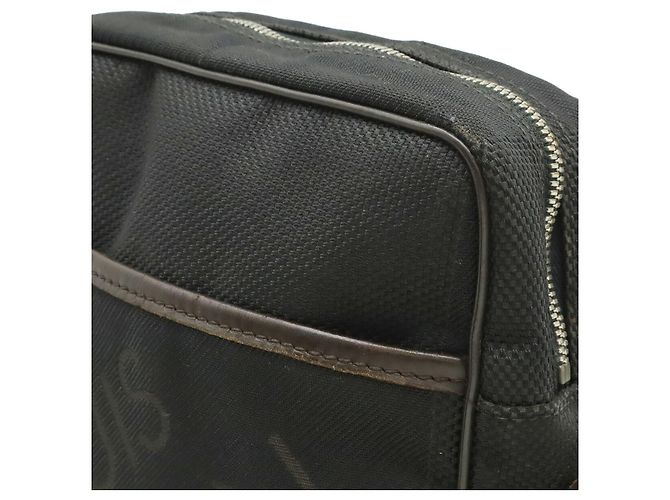 Borsa a tracolla Louis Vuitton in tela Damier Geant Nero - vista 8