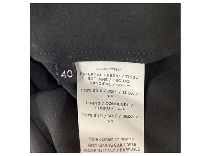 Tom Ford Rundhals-Bluse aus schwarzer Seide - Ansicht 5