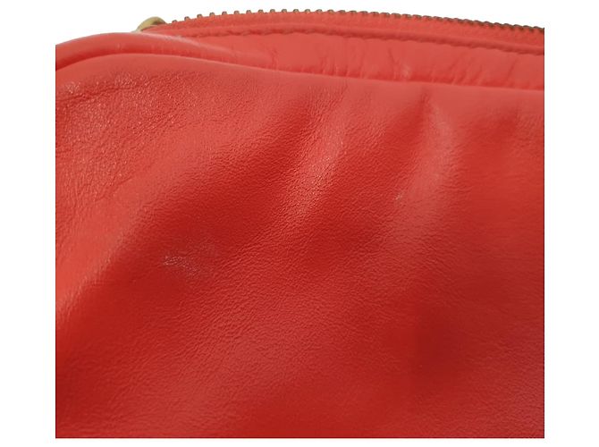Borsa a tracolla Marc by Marc Jacobs con placca logo in pelle arancione Corallo - vista 13