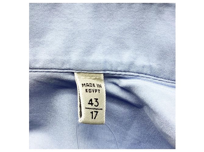 Ermenegildo Zegna Z Zegna Button-Down Langarmhemd aus blauer Baumwolle - Ansicht 6
