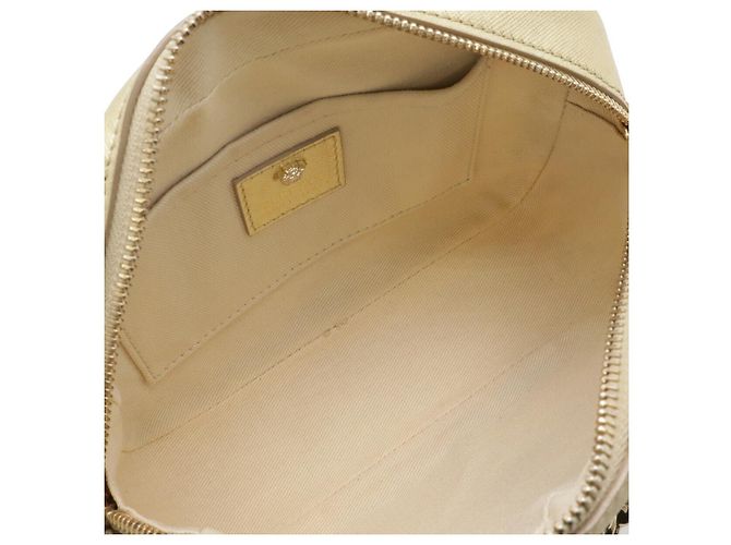 Borsa a tracolla in pelle Versace Oro metallizzato D'oro Metallico - vista 7