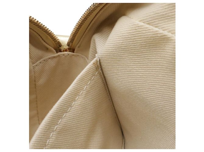 Borsa a tracolla in pelle Versace Oro metallizzato D'oro Metallico - vista 9