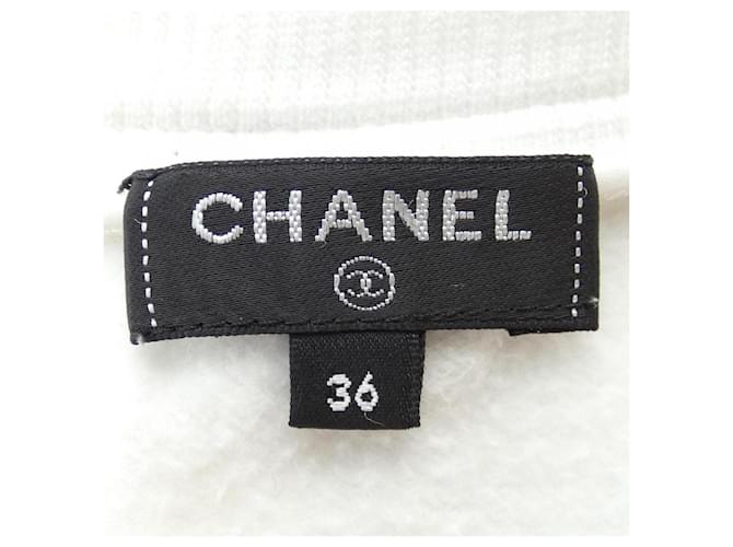 Moletom de algodão Chanel Branco - vista 5