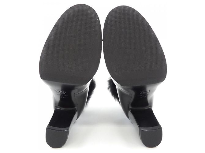 Chanel Mary Jane Lackleder-Pumps Schwarz - Ansicht 4
