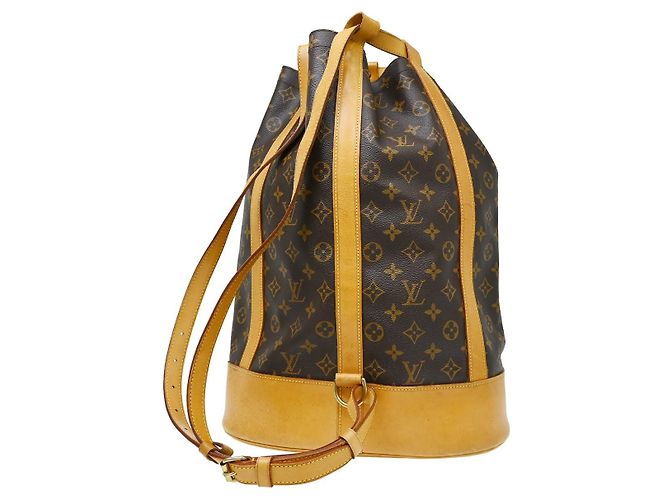 Zaino Louis Vuitton Randonnee Monogram Canvas GM Marrone - vista 2