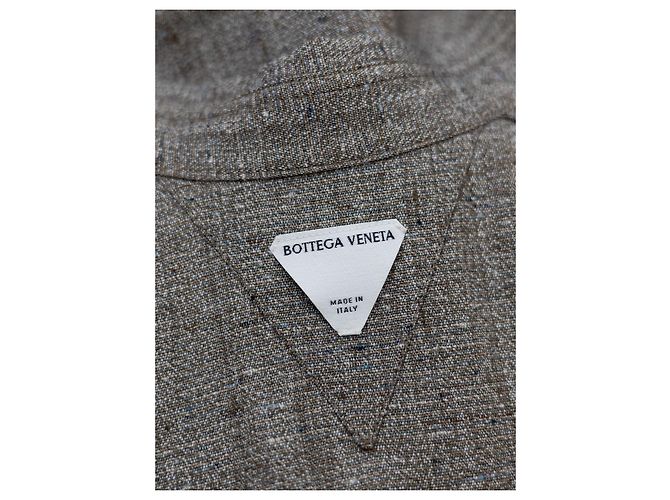 Camicia Bottega Veneta grigia in viscosa e seta Grigio - vista 2